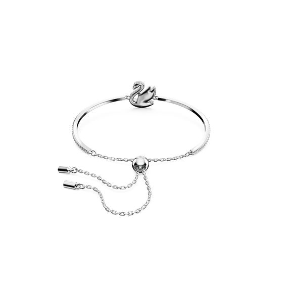 Brazalete-Swarovski-Iconic-Swan-Cisne-Blanco-Baño-de-rodio